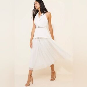 Hutch White Midi Dress